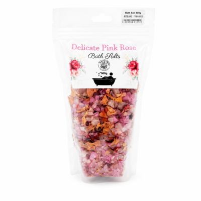 Bath Salt – Delicate Pink Rose 500g
