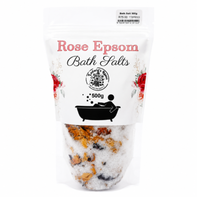 Bath Salt – Rose Epsom 500g