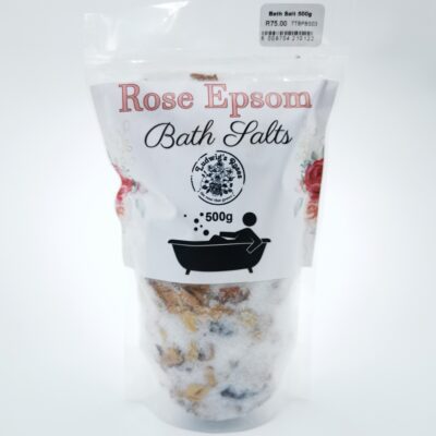 Bath Salt – Rose Epsom 500g